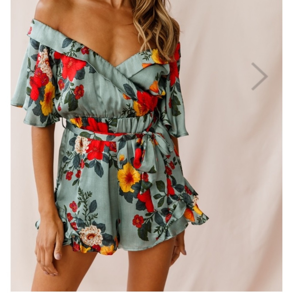 Floral Dressy Romper